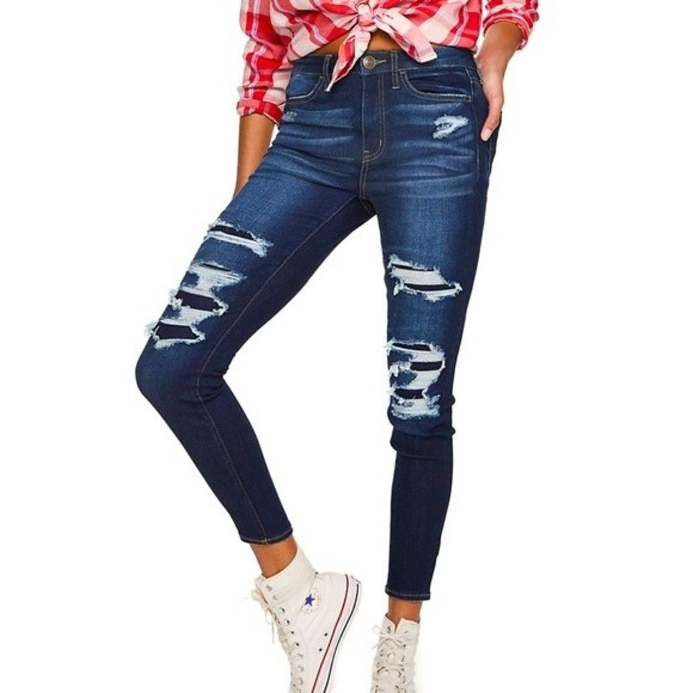 SO Low-Rise Ripped Ankle Jeggings Size 9/29W